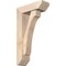 Ekena Millwork Legacy Slat Smooth Bracket w/ Offset Brace, Douglas Fir, 5 1/2"W x 16"D x 28"H BKT0604X16X28LEC06SDF - alternate 1